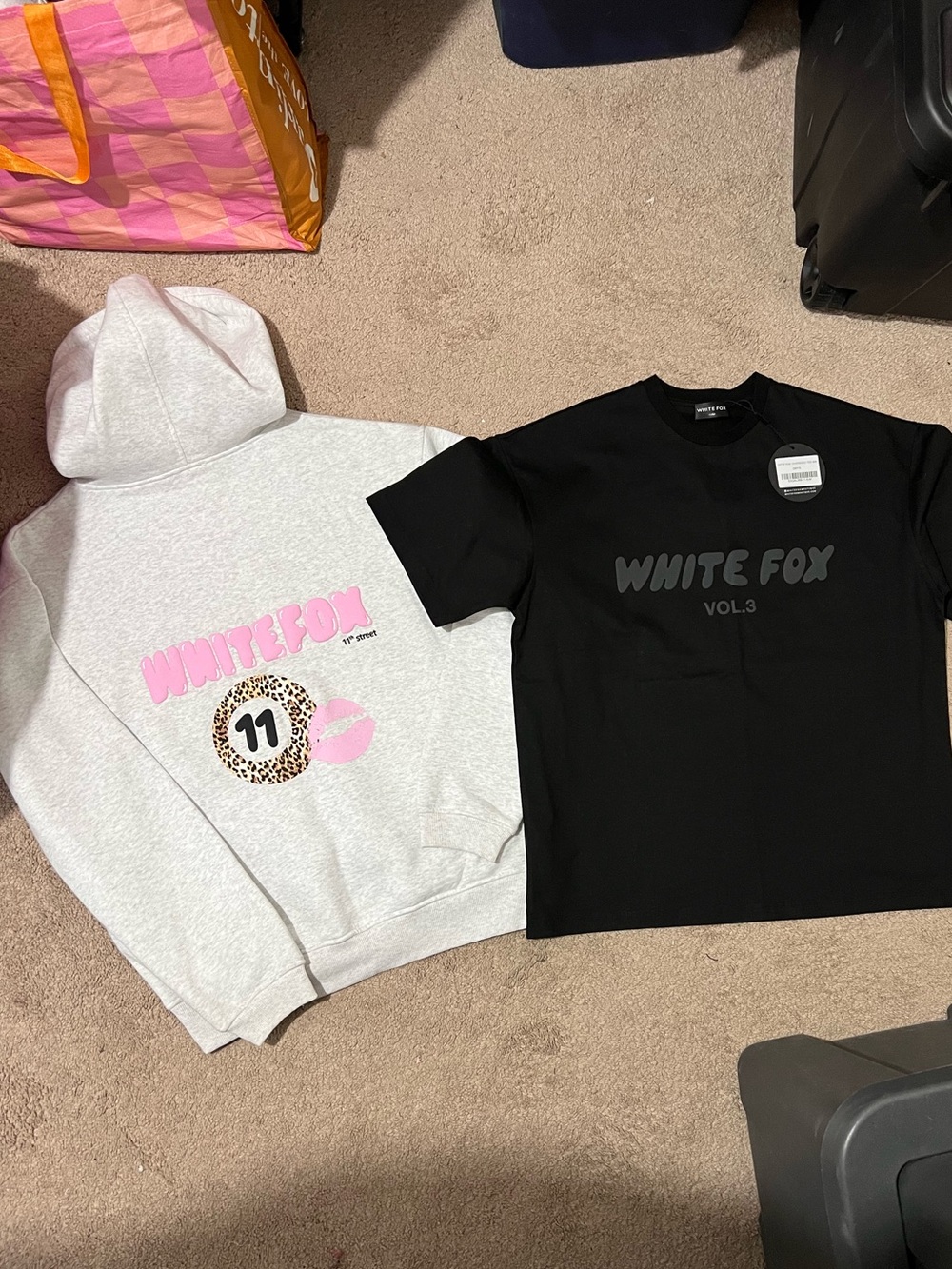 White Fox Boutique Volume 3 Black Logo Tee & White Fox Boutique Hoodie Set